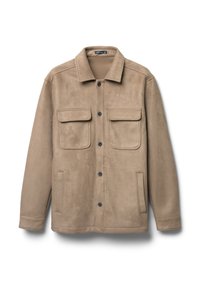 SHACKET SIMIL CAMOSCIO - Giacca in similpelle - tabacco