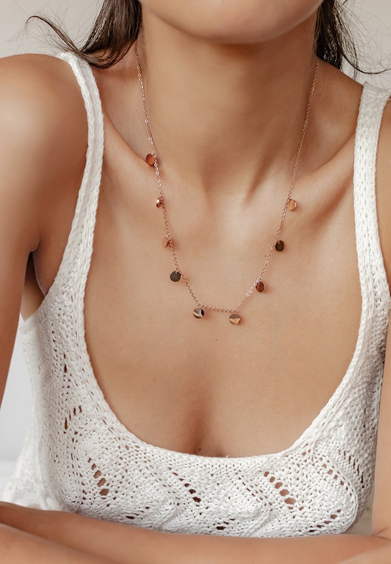 Hey Happiness MULTI CIRCLES - Collana - rosegoldfarben