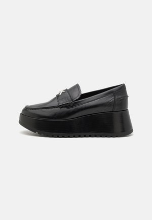 INDY FLATFORM LOAFER - Telitalpúk - black