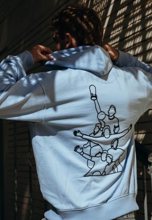 COPA, ARGENTINA LEGENDS EMBROIDERY HOODED SWEATER - Hoodie - blue