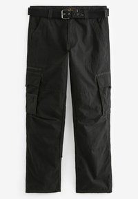 RELAXED FIT BELTED - Cargobroek - black