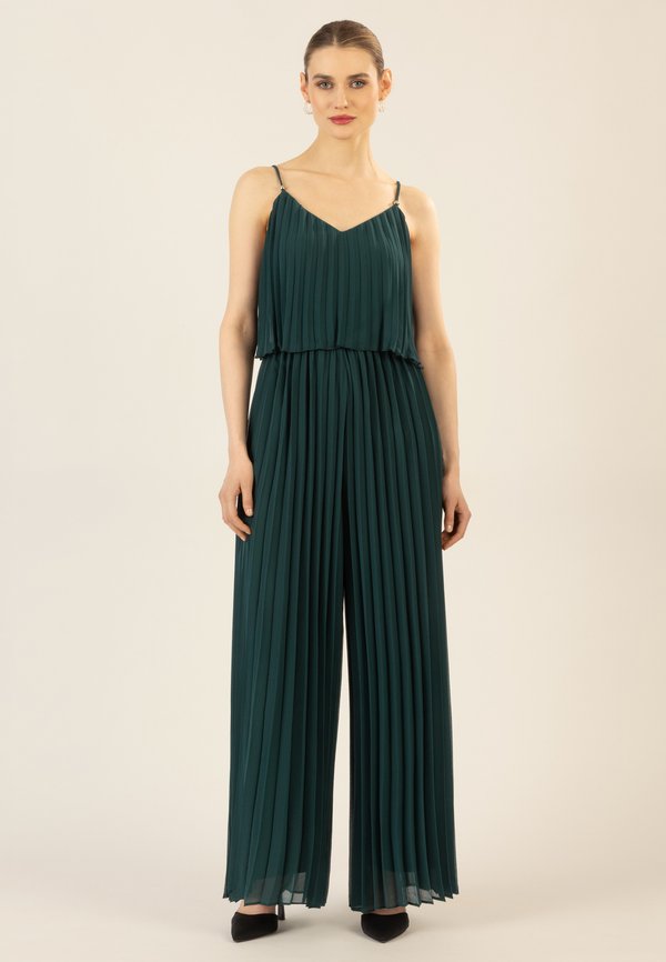 PLISSEEOVERALL - Jumpsuit - emerald