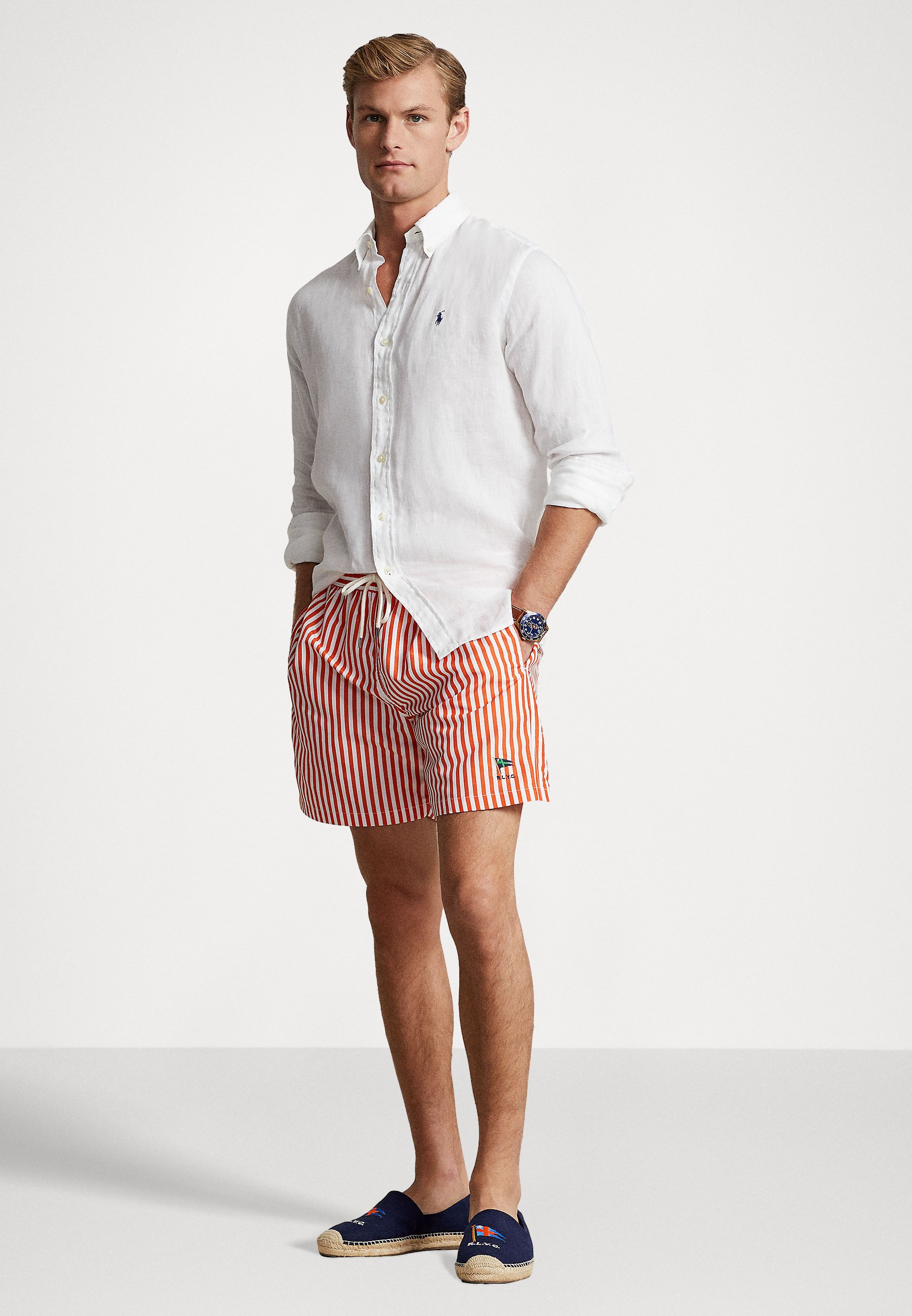 トップス Polo by Ralph Lauren linen shirt white Lightweight Linen Shirt – All Fits | Ralph Lauren