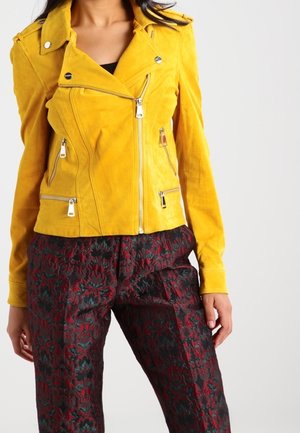 Leather jacket - yellow