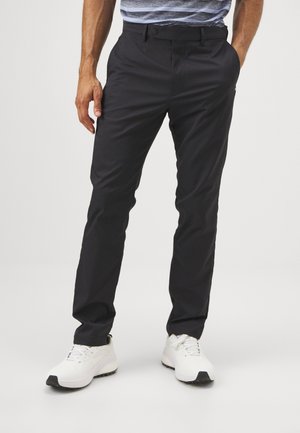STRAIGHT PANTS - Trousers - black