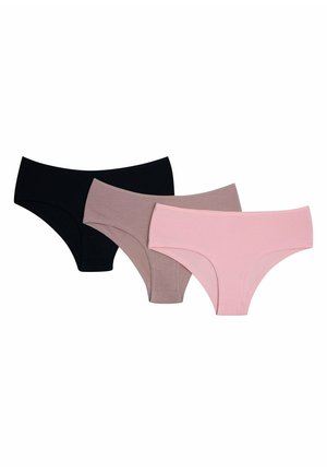 3 PACK - Briefs - black beige pink