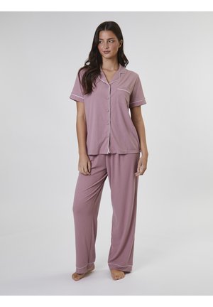 TRADITIONAL SHORT SLEEVE SET - Pyjama - pink