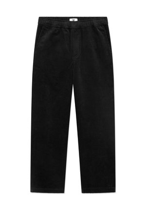 DOUBLE A BY W.W. LAX - Trousers - black sand