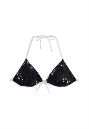 A TRIANGOLO STAMPA FLOREALE ALL OVER - Bikiniyläosa - nero