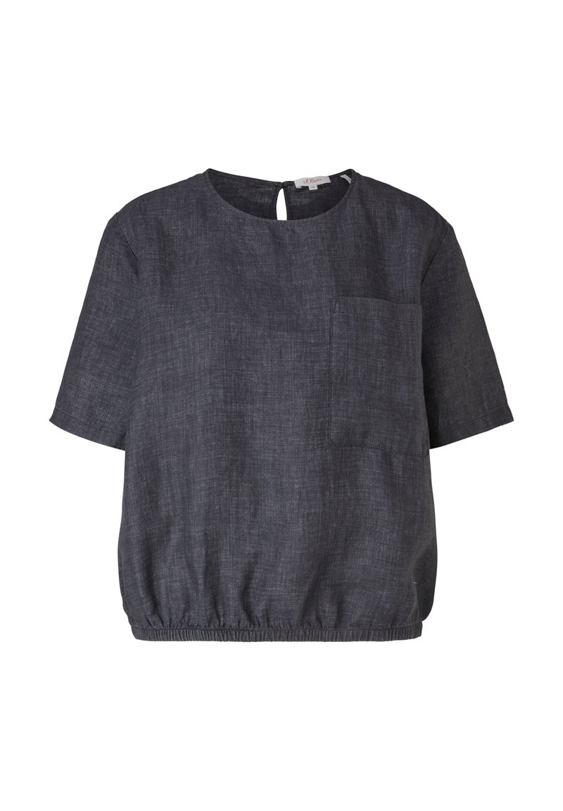 Damen Hemdblusen | s.Oliver MIT GUMMIBUND Bluse blue graphite mela/dunkelgrau-meliert - DJ10747 Damen Hemdblusen | s.Oliver MIT GUMMIBUND Bluse blue graphite mela/dunkelgrau-meliert - DJ10747
