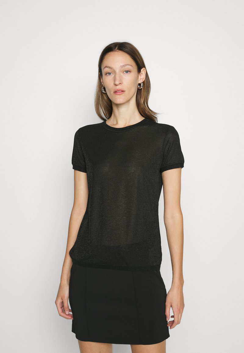 Patrizia Pepe Maglia azzurra in misto lana con logo 7K0069/K282