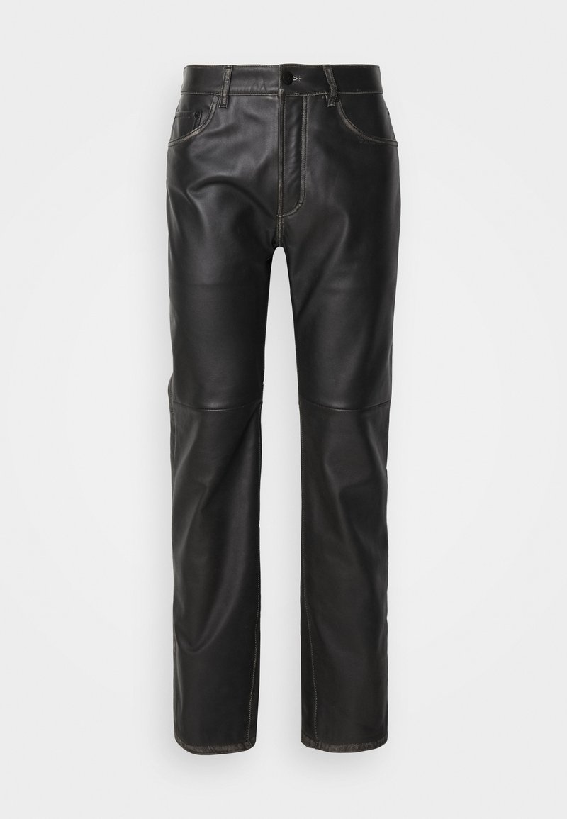 032c UMA TROUSERS - Lederhose - black