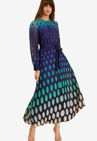 Love & Roses LONG SLEEVE MIDI PETITE  - Nappali ruha - blue