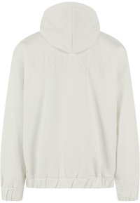 Dropsize SUPER HEAVY HD PRINT - Majica s kapuljačom i patentnim zatvaračem - creamwhite