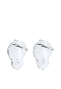 Ohrstecker aus Sterlingsilber in runder Form, mit polierter Oberfläche und 925er Stempel; verfügen über eine sichere Steckverschluss.