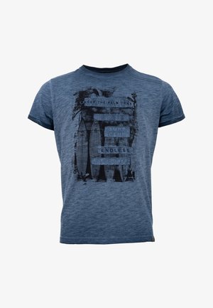 Print T-shirt - ink blue