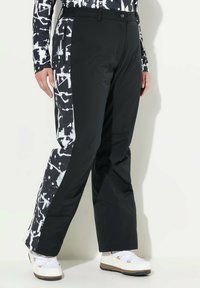 Ulla Popken - HYPRAR ABSTRACT PRINT - Housut - black Pienoiskuva 1