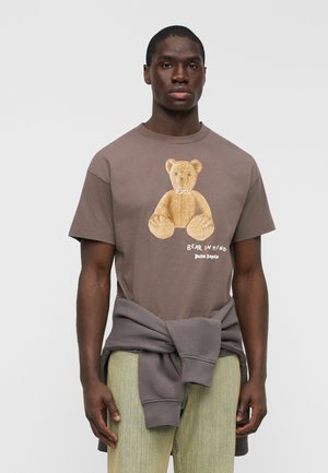 BEAR IN MIND TEE - T-shirt imprimé - dark grey