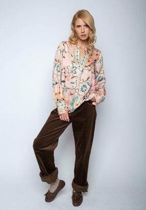 Emily van den Bergh Bluse - sand multi flower