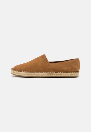 LEATHER UNISEX - Espadrille - cognac