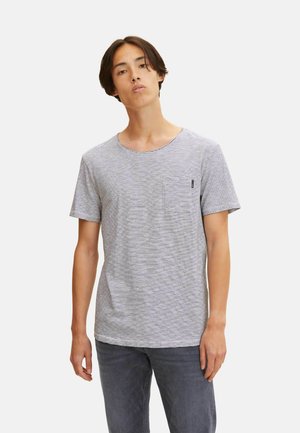GESTREIFTES - Triko s potiskem - black white yd stripe