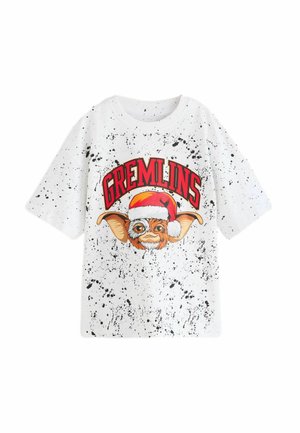 LICENSED CHRISTMAS GREMLINS REGULAR FIT - Marškinėliai su spaudiniu - white ground