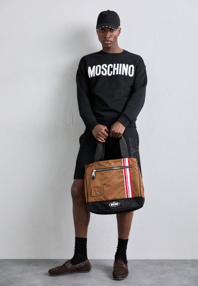 MOSCHINO BORSA TRACOLLA UNISEX - Veľká kabelka - fantasia nero