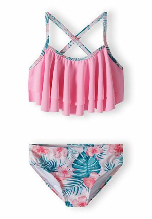 2 PIECES SWIMSUIT SET - Bikini - light pink green