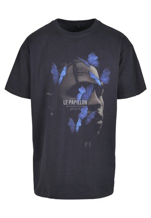 LE PAPILLON OVERSIZE  - Print T-shirt - navy