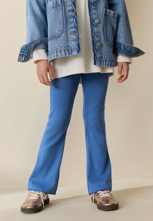 Next, RIB FLARE LEGGINGS.  - REGULAR FIT - Leggings - blue