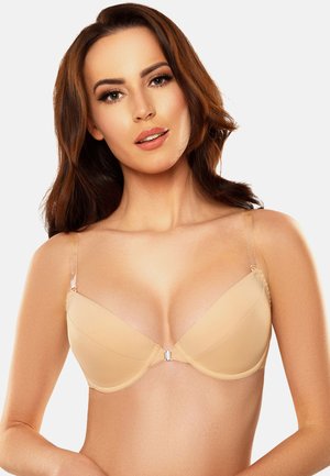 Soutien-gorge à bretelles amovibles - beige