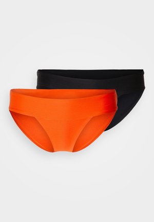 ONLY ONLBOBBY LIFE 2 PACK - Κάτω μέρος μπικίνι - cherry tomato/black