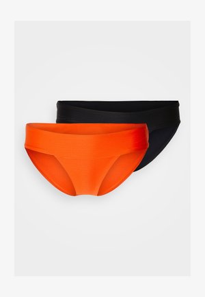 ONLY ONLBOBBY LIFE 2 PACK - Κάτω μέρος μπικίνι - cherry tomato/black