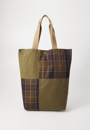 Barbour PATCHWORK TOTE BAG UNISEX - Shopping Bag - dusky green