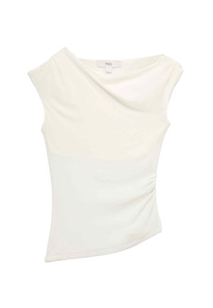 Marks & Spencer, ASYMMETRIC MESH DRAPE - T-shirt print - ivory