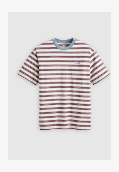 VINTAGE TEE - T-shirt imprimé - break stripe porridge heather jersey
