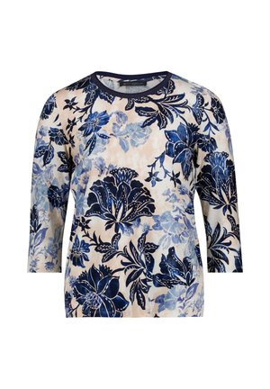 Betty Barclay, BETTY BARCLAY MIT 3/4 ARM PRINTSHIRT - T-shirt à manches longues - beige blau