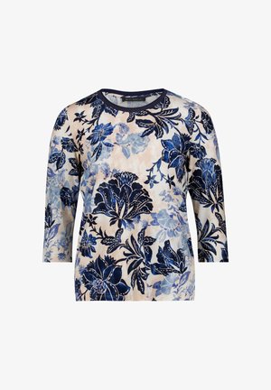 Betty Barclay, BETTY BARCLAY MIT 3/4 ARM PRINTSHIRT - T-shirt à manches longues - beige blau