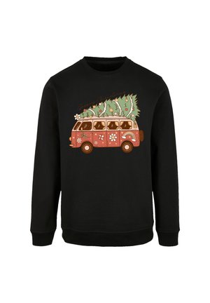 GROOVY CHRISTMAS CAMPER VAN - Sweatshirt - schwarz