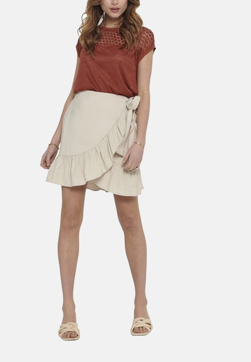 Damen Jeansröcke | ONLY A-Linien-Rockpumicestone/beige - YG50266 Damen Jeansröcke | ONLY A-Linien-Rockpumicestone/beige - YG50266