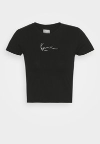 SMALL SIGNATURE SHORT TEE  - Apdrukāts T-krekls - black