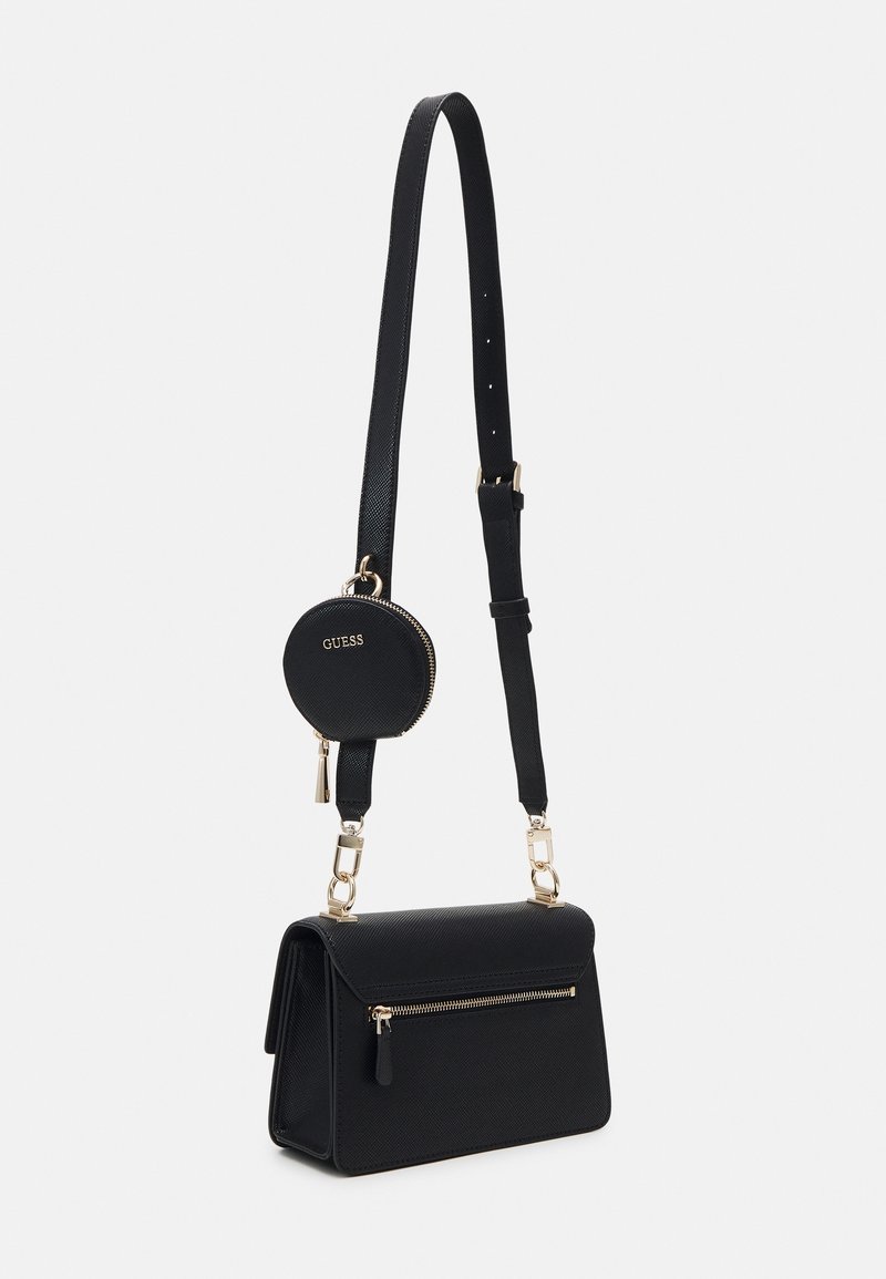 Sac à Bandoulière Guess Noir - Simili Cuir - Très Bon état D'occasion Avec Accessoires