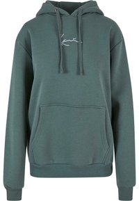 SMALL SIGNATURE ESSENTIAL - Džemperis su gobtuvu - dusty green