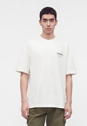 AllSaints UNDERGROUND CREW - Camiseta estampada - ashen white