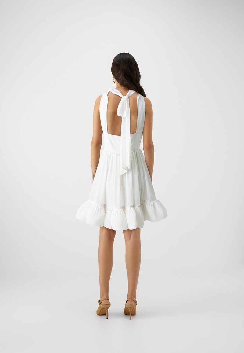 Malina FERN RUFFLED MINI - Cocktail dress / Party dress - white/beige -  Zalando