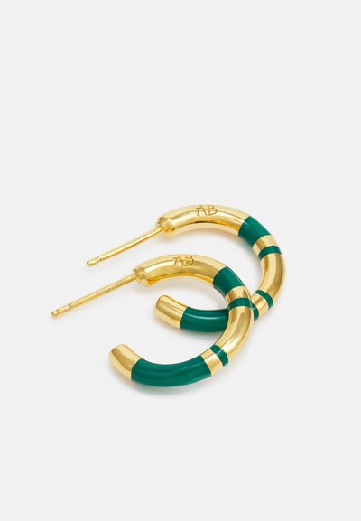 Positano Mini Hoops Emerald