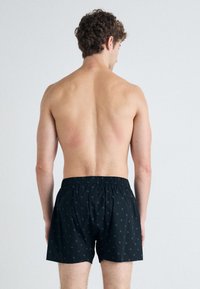 Calvin Klein Underwear BOXER SLIM COTTON POPLIN - Bokseriai - diamond logo black