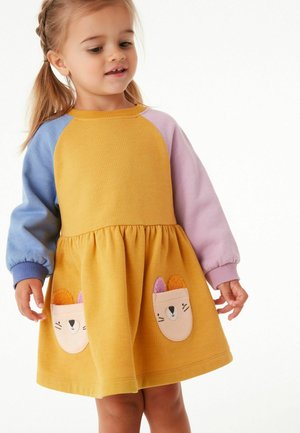 Jurk - ochre colourblock character