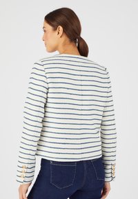 Damart Cardigan - ecru rayé