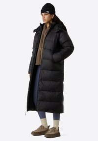 The North Face W HYDRENALITE CITY LONG DOWN HOODED PARK - Páperový kabát - tnf black